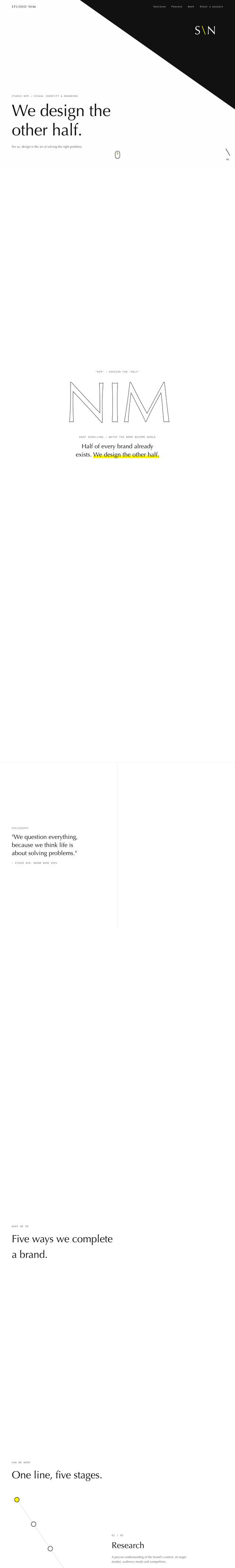 Home page of studio-nim.com